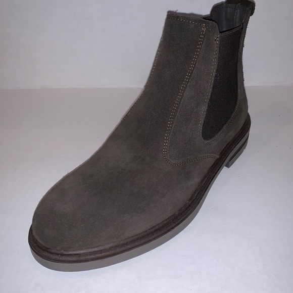 1 SINGLE BOOT Left foot ONLY! Chocolate Brown suede leather boot made in Italy - Picture 4 of 7